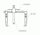 EXTRACTOR FORZA SERIE 2400 DE 2 PATAS